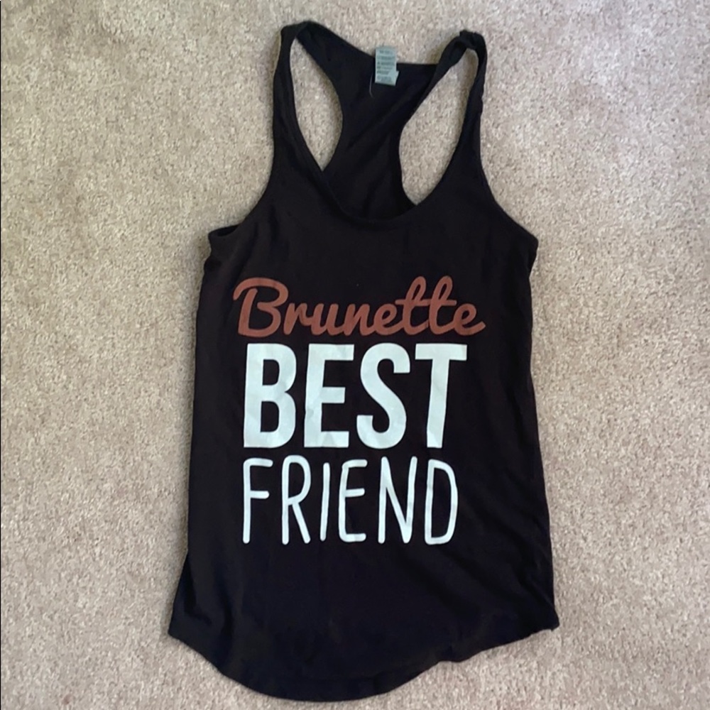 Brunette best friend tank